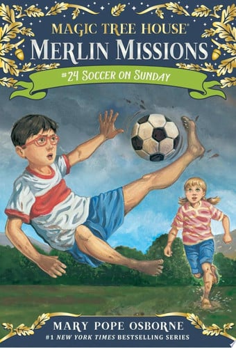 Front Cover Of Merlin Missions 24: Soccer on Sunday