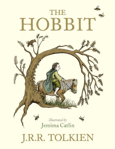 Front Cover Of Colour Illustrated Hobbit Pb