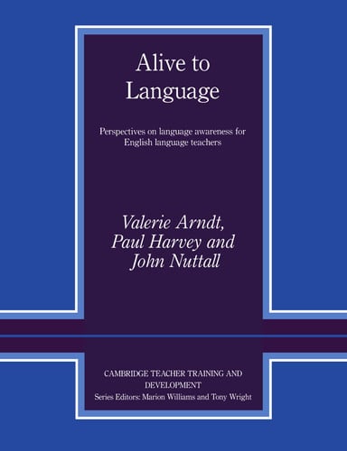 Front Cover Of Alive to Language