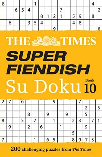Front Cover Of Times Super Fiendish Su Doku Book 10