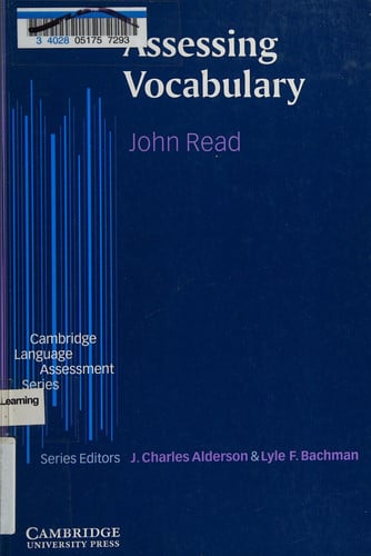 Front Cover Of Assessing Vocabulary