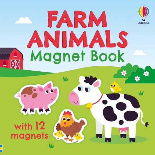 Front Cover Of Farm Animals Magnet Book BB