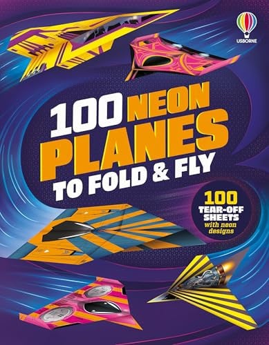 Front Cover Of 100 Neon Planes to Fold & Fly