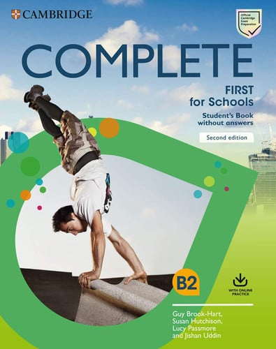 Front Cover Of Complete First for Schools Student's Book without Answers with Online Practice