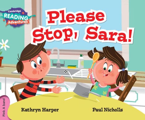 Front Cover Of Pink A Please Stop Sara!