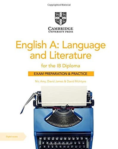 Front Cover Of English A: Language and Literature for the IB Diploma Exam Preparation and Practice with Digital Access (2 Year)