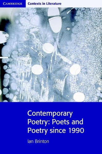 Front Cover Of Contemporary Poetry: Poets and Poetry since 1990