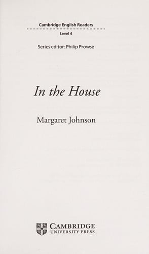Front Cover Of In the House Level 4 Intermediate