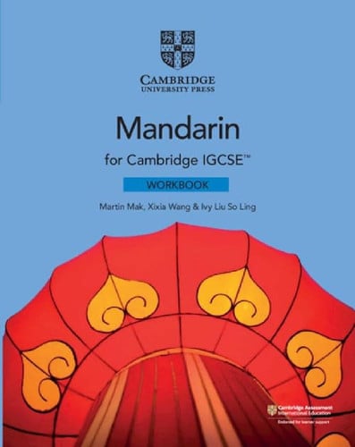 Front Cover Of Cambridge IGCSE™ Mandarin Workbook