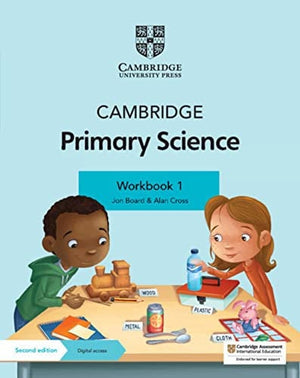 Front Cover Of Cambridge Primary Science Workbook 1 with Digital Access (1 Year)