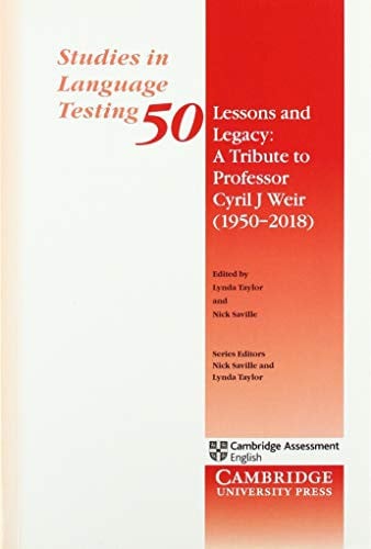 Front Cover Of Lessons and Legacy A Tribute to Professor Cyril J Weir 1950 2018