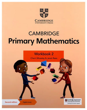 Front Cover Of Cambridge Primary Mathematics Workbook 2 with Digital Access (1 Year)