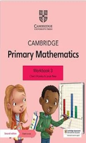 Front Cover Of Cambridge Primary Mathematics Workbook 3 with Digital Access (1 Year)