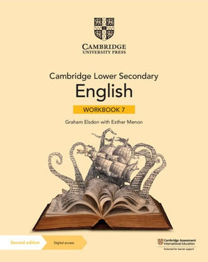 Front Cover Of Cambridge Lower Secondary English Workbook 7 with Digital Access (1 Year)