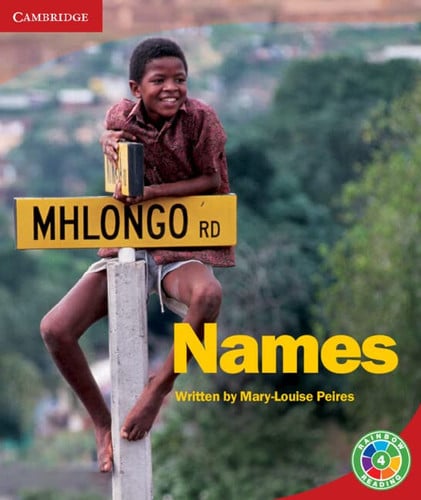 Front Cover Of Names
