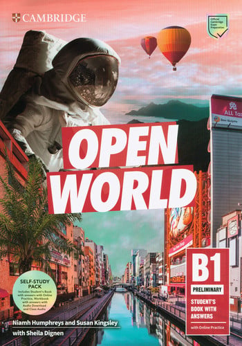 Front Cover Of Open World Preliminary Self Study Pack SB w Answers w Online Practice and WB w Answers w Audio Download and Class Audio
