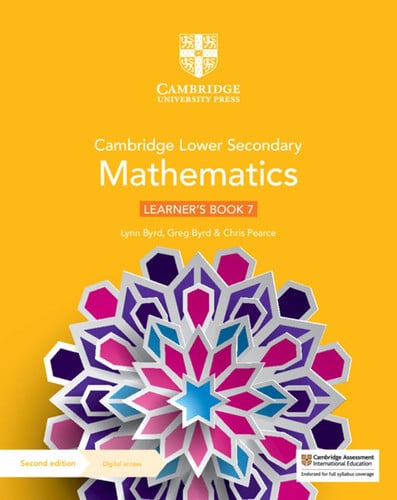 Front Cover Of Cambridge Lower Secondary Mathematics Learner���s Book 7 with Digital Access (1