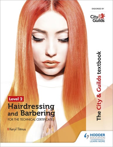 Front Cover Of C&G Textbook: Level 2 Hairdressing And Barbering