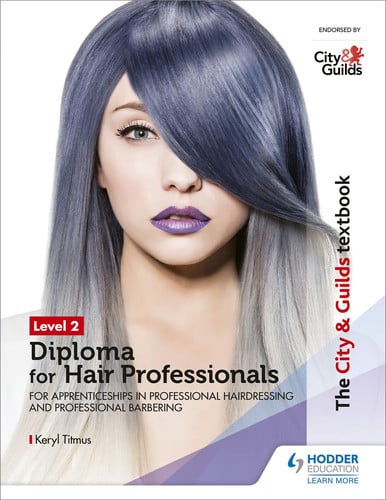 Front Cover Of C&G Textbook Hair Professionals Level 2 Diploma