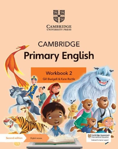 Front Cover Of Cambridge Primary English Workbook 2 with Digital Access (1 Year)