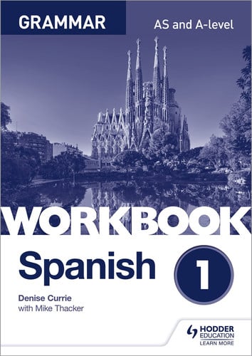 Front Cover Of Spanish A Level Grammar Workbook 1
