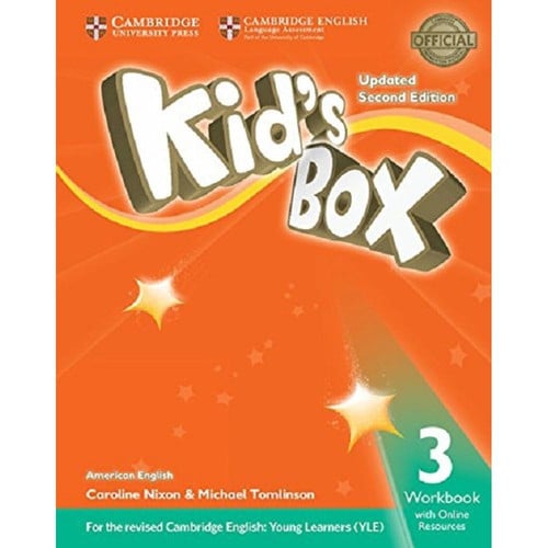 Front Cover Of Kid's Box Level 3 Workbook with Online Resources American English