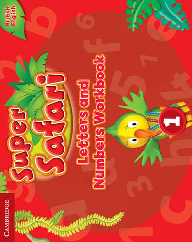 Front Cover Of Super Safari Level 1 Letters and Numbers Workbook
