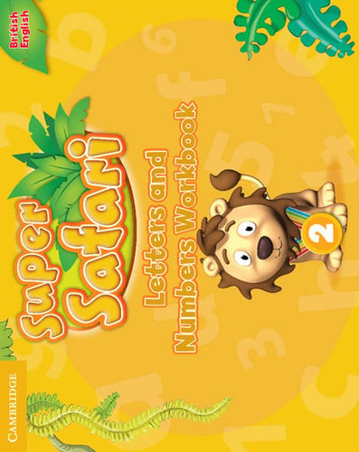 Front Cover Of Super Safari Level 2 Letters and Numbers Workbook