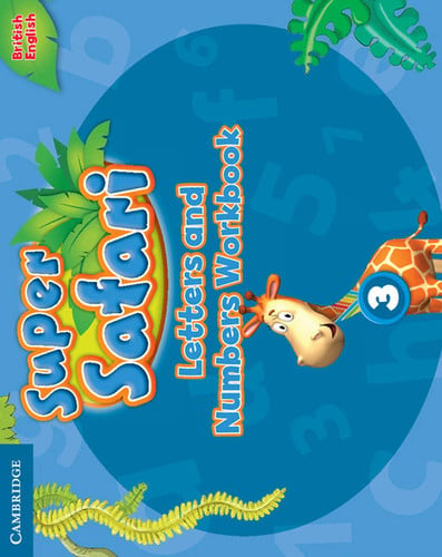 Front Cover Of Super Safari Level 3 Letters and Numbers Workbook