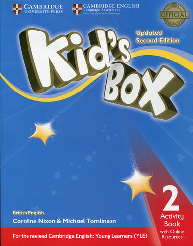 Front Cover Of Kid's Box Level 2 Activity Book with Online Resources British English