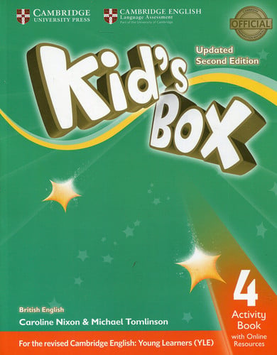 Front Cover Of Kid's Box Level 4 Activity Book with Online Resources British English