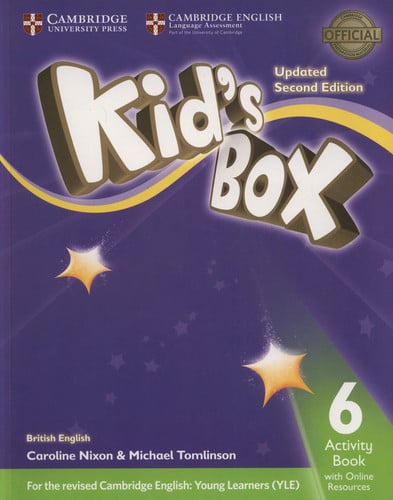 Front Cover Of Kid's Box Level 6 Activity Book with Online Resources British English