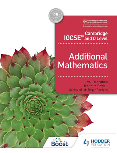 Front Cover Of Cam/Ie And O Level Additional Mathematics Sb