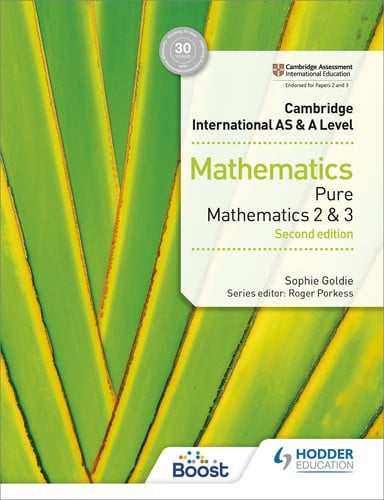 Front Cover Of Cam/Ie As & A Level Maths Pure 2 And 3 Sec Ed