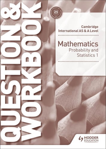 Front Cover Of Cam/Ie As & A Lev Maths Prob And Stat 1 Q & Wb