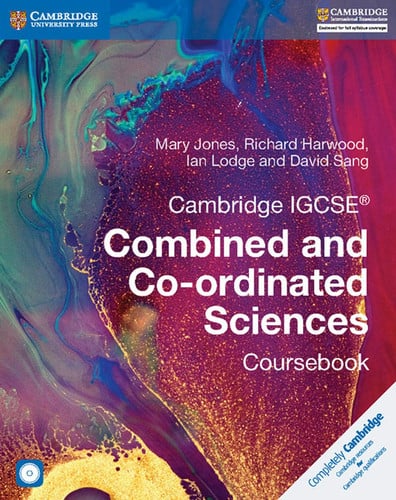 Front Cover Of Cambridge IGCSE™ Combined and Co-ordinated Sciences Coursebook with CD-ROM