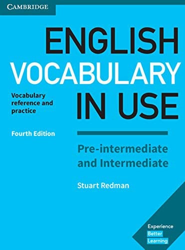 Front Cover Of English Vocabulary in Use Pre intermediate and Intermediate Book with Answers