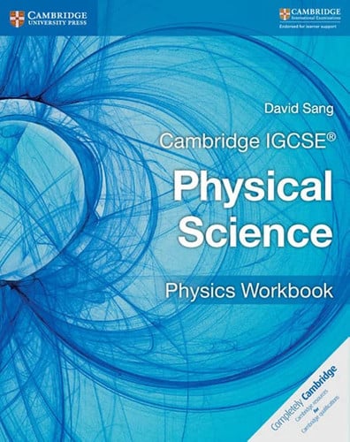 Front Cover Of Cambridge IGCSE® Physical Science Physics Workbook