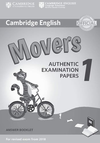 Front Cover Of Cambridge English Movers 1 for Revised Exam from 2018 Answer Booklet