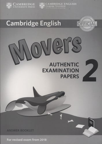 Front Cover Of Cambridge English Young Learners 2 for Revised Exam from 2018 Movers Answer Booklet