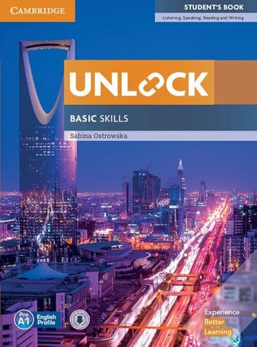 Front Cover Of Unlock Basic Skills Student's Book with Downloadable Audio and Video