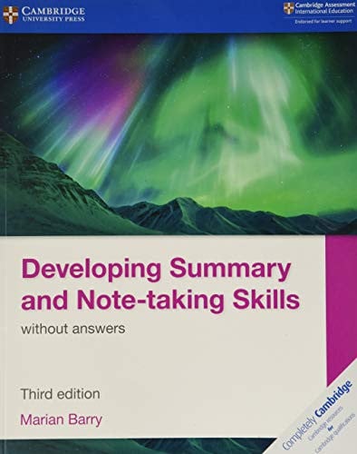 Front Cover Of Developing Summary and Note-taking Skills without answers