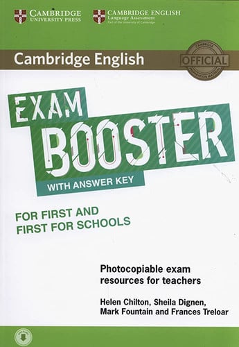 Front Cover Of Cambridge English Exam Booster for First and First for Schools with Answer Key with Audio