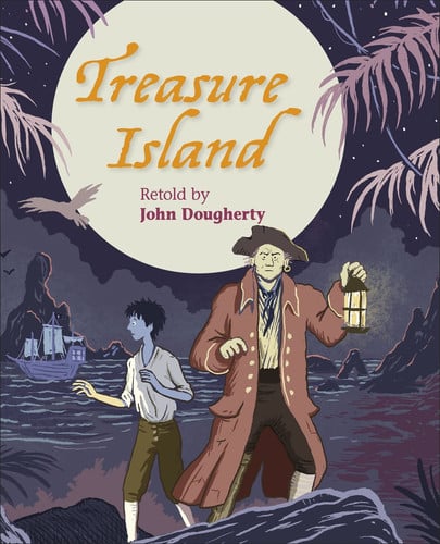 Front Cover Of Rp Ks2:Treasure Island - Level 4: Earth/Grey Band
