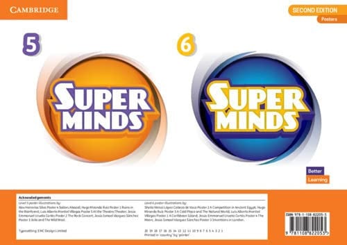 Front Cover Of Super Minds Levels 5 6 Poster Pack British English