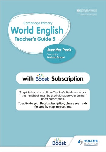 Front Cover Of Cambridge Primary World English Teacher'S Guide 5