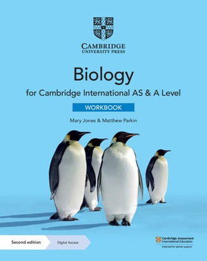 Front Cover Of Cambridge International AS & A Level Biology Workbook with Digital Access (2 Years)