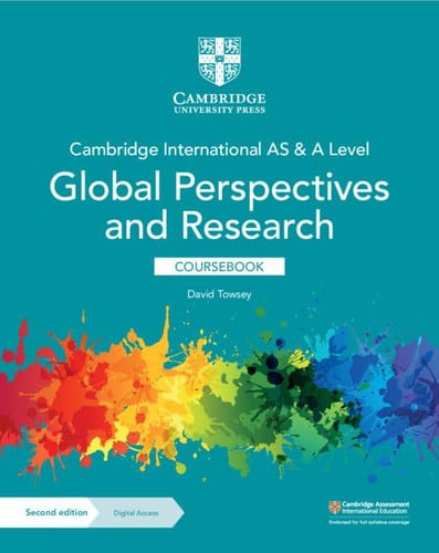 Front Cover Of Cambridge International AS & A Level Global Perspectives and Research Coursebook with Digital Access (2 years)