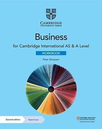 Front Cover Of Cambridge AS & A Level Business Workbook with Digital Access (2 Years)