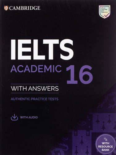 Front Cover Of IELTS 16 Academic Student's Book with Answers with Audio with Resource Bank